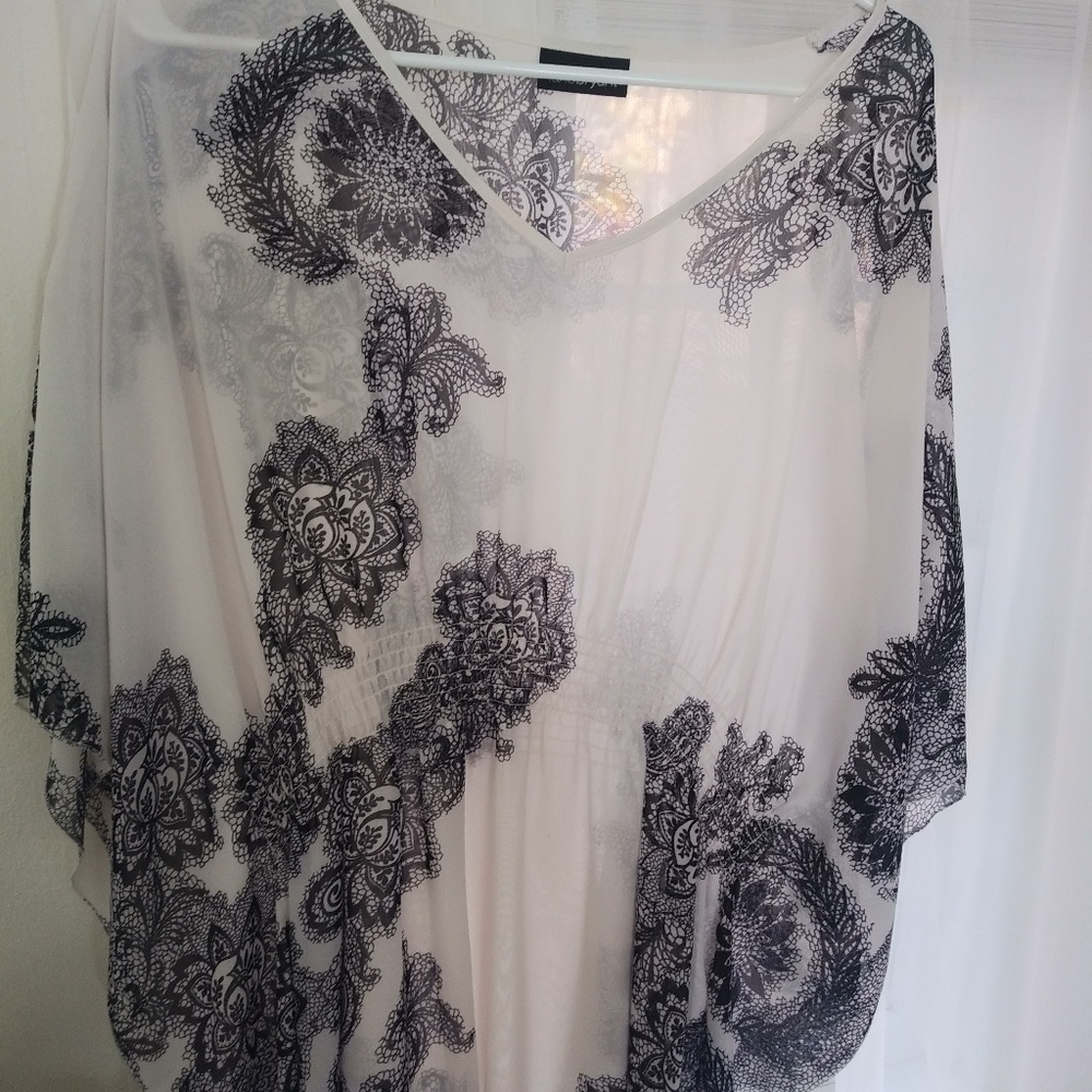 Sheer Butterfly Sleeve Lane Bryant Top